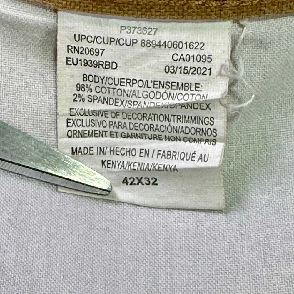 Dickies Carpenter Work Pants Men's 42x32 Tan Canvas Utility Heavy Duty‎
